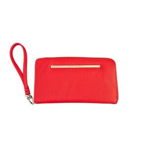 Steve Madden WRISTLET "BZippy" Red Wallet FULL ZIP AROUND Large